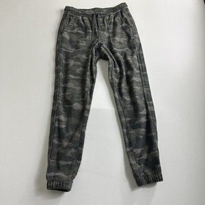 Athleta Farallon Camo Jogger Pants Tapered Sweatpants Green‎ Gray Size 4 Active